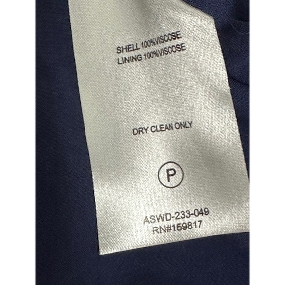 NWT ALTAR'D State‎ Pyper Navy Floral Ruffle V Neck Long Sleeve Mini Dress Medium - Picture 10 of 15